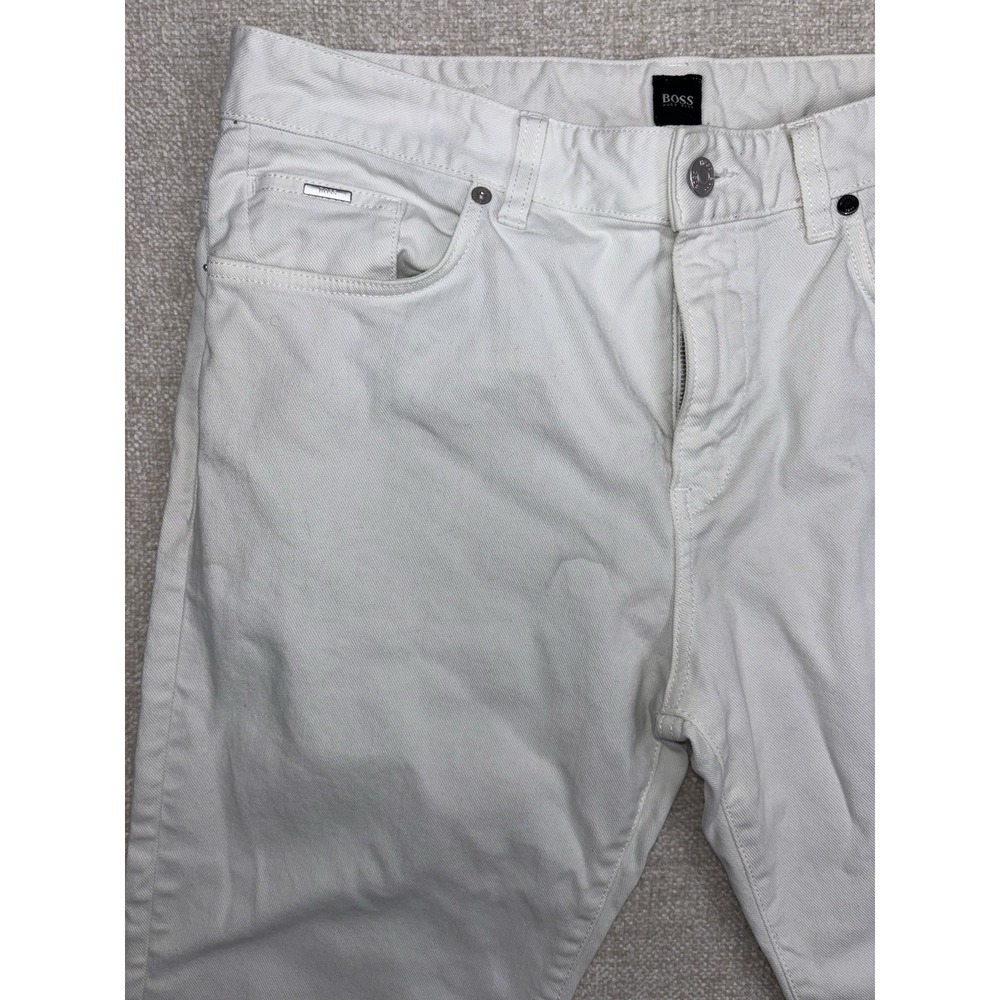 Hugo Boss Mens White Jeans Size 36 - Picture 4 of 13
